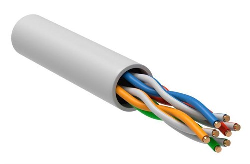 Кабель витая пара U/UTP кат.5E 4х2х24AWG solid LSZH бел. 100м (м) GENERICA BC1-C5E04-128-100-G 1295434 - фото 16737314