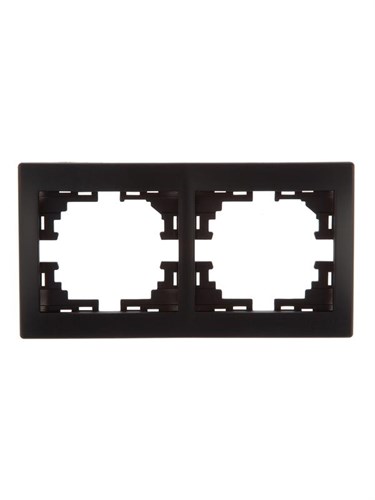 Рамка 2-м Mira горизонт. черн. бархат LEZARD 701-4200-147 537294 - фото 16737323