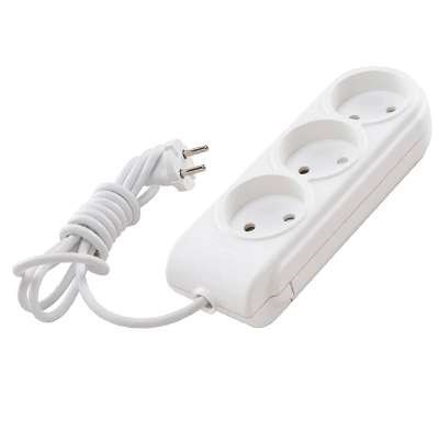 Удлинитель 3х10м без заземл. 10А IP20 защ. шторки Makel N3010081 506789 - фото 16737718