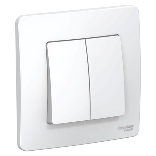 Выключатель 2-кл. СП Blanca 10А IP20 (сх. 5) 250В бел. SE BLNVS010501 1210252 - фото 16737917