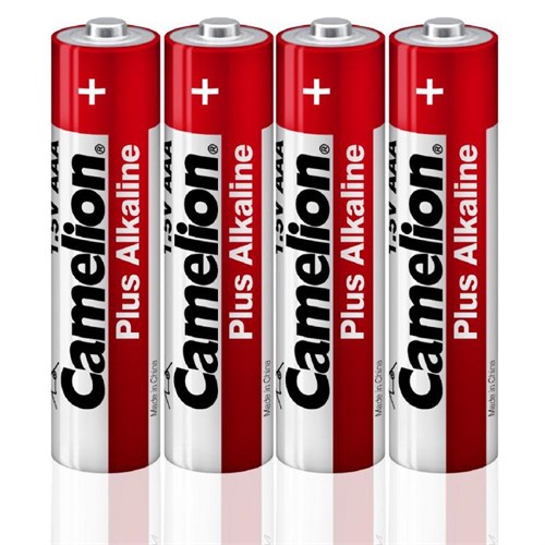 Элемент питания алкалиновый AAA/LR03 1.5В Plus Alkaline LR03-SP4 (уп.4шт) Camelion 12553 458633 - фото 16737936