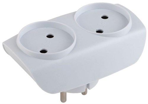 Разветвитель 2-м без заземл. 16А IP20 SP-2-W бел. Эра C0045520 457603 - фото 16737979