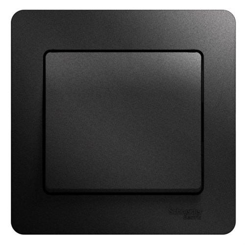 Выключатель 1-кл. СП Glossa 10А IP20 (сх. 1) 10AX в сборе антрацит SE GSL000712 400330 - фото 16738208