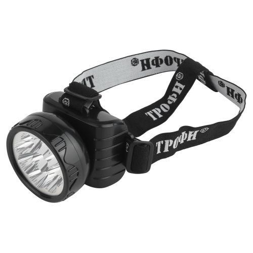 Фонарь аккумуляторный налобный TG9 9LED аккум. 4В 0.9А.ч ЗУ 220В (картон. упак.) Трофи C0045557 248138 - фото 16738635