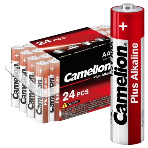 Элемент питания алкалиновый AAA/LR03 1.5В Plus Alkaline LR03-PB24 (уп.24шт) Camelion 7615 197966 - фото 16738758