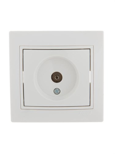 Розетка телевизионная проходная TV СП Mira бел./бел. LEZARD 701-0202-129 193144 - фото 16738781