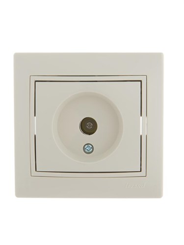 Розетка телевизионная оконечная TV СП Mira крем./крем. LEZARD 701-0303-130 193095 - фото 16738811