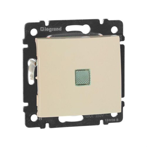 Выключатель 1-кл. СП Valena 10А IP31 250В с зел. индикацией механизм сл. кость Leg 774310 33819 - фото 16739122
