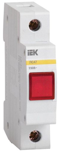 Лампа сигнальная ЛС-47 красн. IEK MLS10-230-K04 38051 - фото 16739551