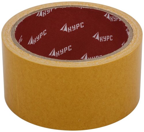 Лента-скотч клейкая двусторонняя 48ммх10м КУРС 11807 1911562 - фото 16739734