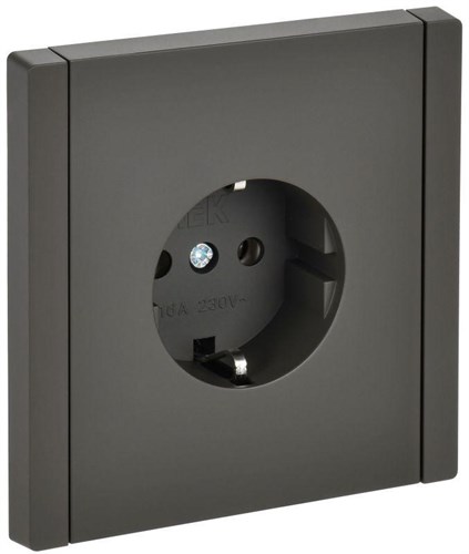 Розетка СП FORTE&PIANO FP316 16А с заземл. без защ. шторок винт. крепл. сер. IEK FP-R11-16-K03 1853255 - фото 16739898