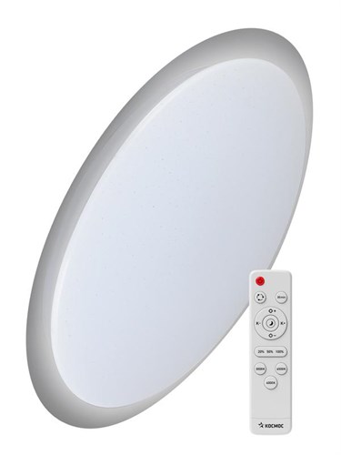 Светильник светодиодный PREMIUM GALAXY 120Вт 230В 3000-6500К 9600лм IP40 560х85мм настенно-потолоч. управляемый с пультом ДУ КОСМОС KSGala120W 1851190 - фото 16739911