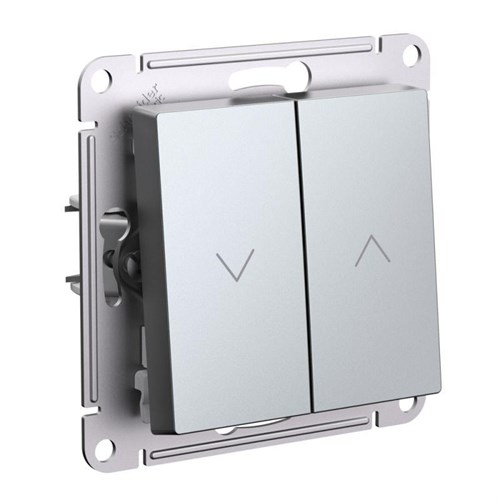 Выключатель для жалюзи 2-кл. AtlasDesign 10А механизм алюм. SE ATN000319 1742085 - фото 16740290
