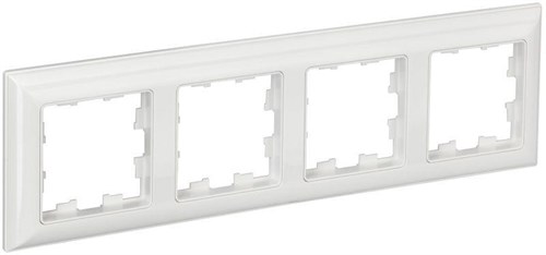 Рамка 4-м BRITE РУ-4-Бр бел./бел. IEK BR-M42-12-K01 1766151 - фото 16740334