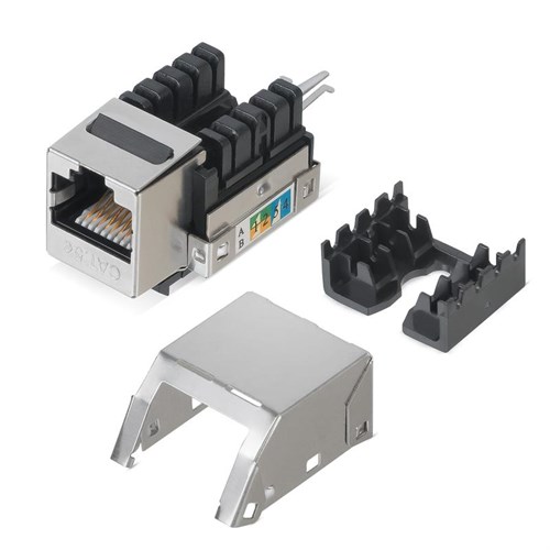 Вставка Keystone Jack RJ45 кат.5E экранир. WR-KJ-RJ45-C5E-SH-90 90град. заделка тип 110 WRline 505213 1761941 - фото 16740346