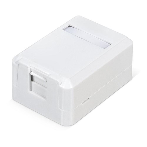 Корпус настенной розетки для установки 1-ой вставки типа Keystone Jack Д WRline WR-MB-1 бел. Hyperline 505219 1752144 - фото 16740368