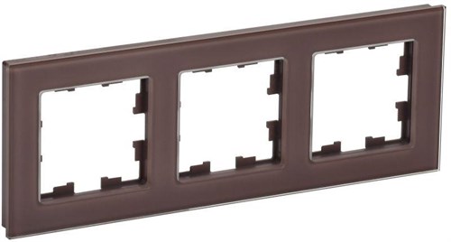 Рамка 3-м BRITE РУ-3-2-БрТБ стекло темн. бронза IEK BR-M32-G-K45 1679826 - фото 16740549