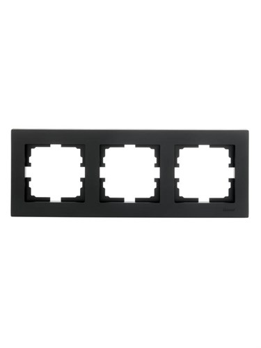 Рамка 3-местн. горизонт. VESNA черн. бархат LEZARD 742-4200-148 1634022 - фото 16740589