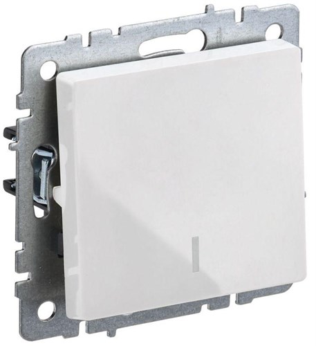 Выключатель 1-кл. СП BRITE ВС10-1-1-БрБ 10А с индик. механизм бел. IEK BR-V10-1-10-K01 1617246 - фото 16740739