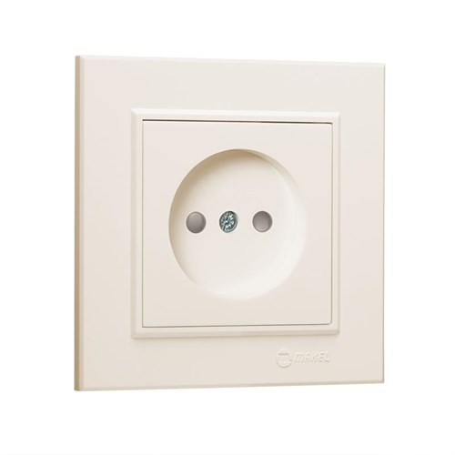 Розетка б/з СП Karea 16А IP20 крем. Makel 56010022 1600130 - фото 16740908