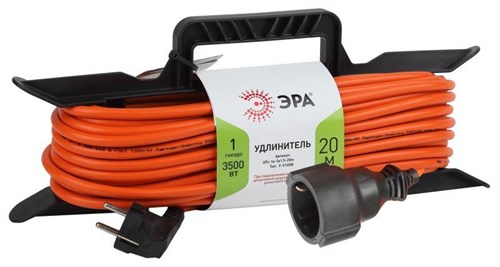 Удлинитель-шнур на рамке 1х20м с заземл. 16А IP20 UFx-1e-3х1.5-20m ПВС 3х1.5 Эра Б0046829 1438233 - фото 16741126