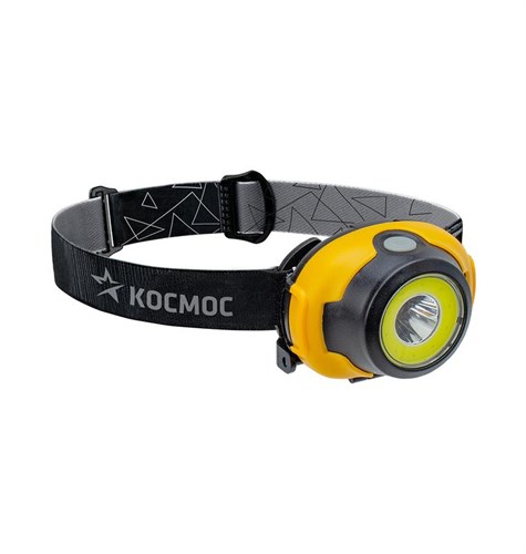 Фонарь налобный 3Вт COB LED 3 режима работы питание 3хAAA КОСМОС KocH103COBLED 1412816 - фото 16741147