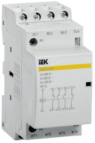 Контактор модульный КМ20-22М AC IEK MKK11-20-22 1330822 - фото 16741248