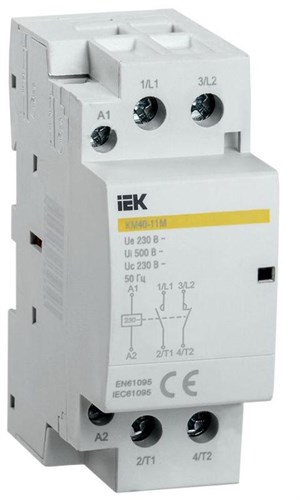Контактор модульный КМ40-11М AC IEK MKK11-40-11 1330826 - фото 16741253