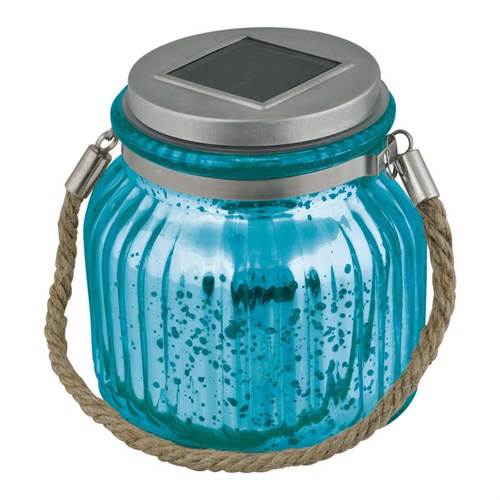 Светильник садовый USL-M-210/GN120 BLUE JAR IP44 солнечная батарея Uniel UL-00003208 502205 - фото 16741489