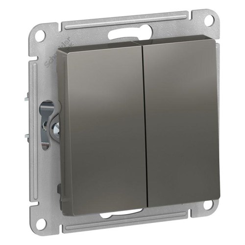 Выключатель 2-кл. СП AtlasDesign 10А IP20 (сх. 5) 10AX механизм сталь SE ATN000951 1240504 - фото 16741704
