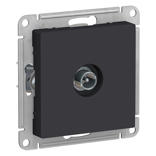 Розетка телевизионная проходная TV AtlasDesign 4дБ механизм карбон SE ATN001092 1240560 - фото 16741753