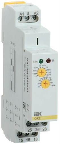 Реле задержки включения ORT 2 контакта 230В AC IEK ORT-A2-AC230V 463843 - фото 16741939