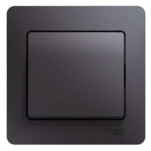 Выключатель 1-кл. СП Glossa 10А IP20 (сх. 1) 10AX в сборе графит SE GSL001312 454403 - фото 16741982