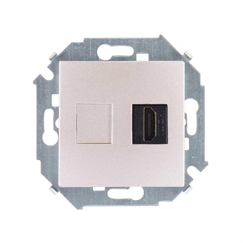 Розетка аудио/видео HDMI СП Simon 15 механизм шампань Simon 1591407-034 438275 - фото 16742044