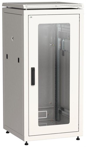 Шкаф сетевой 19дюйм LINEA N 24U 600х600мм стекл. передн. дверь (3 коробки) сер. ITK LN35-24U66-G 309781 - фото 16742165