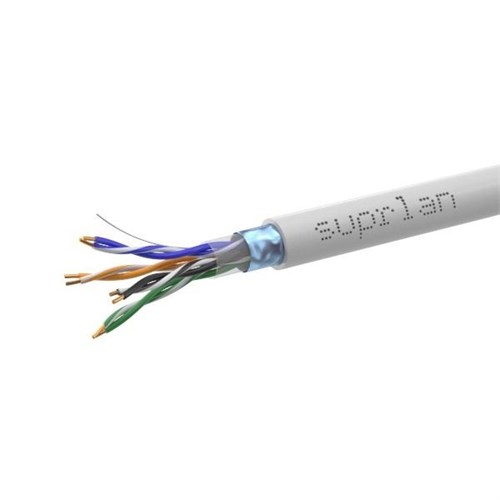 Кабель витая пара F/UTP кат.5E 4х2х24AWG solid Cu PVC Indoor Premium 305м (м) SUPRLAN 01-1012-2 361223 - фото 16742316