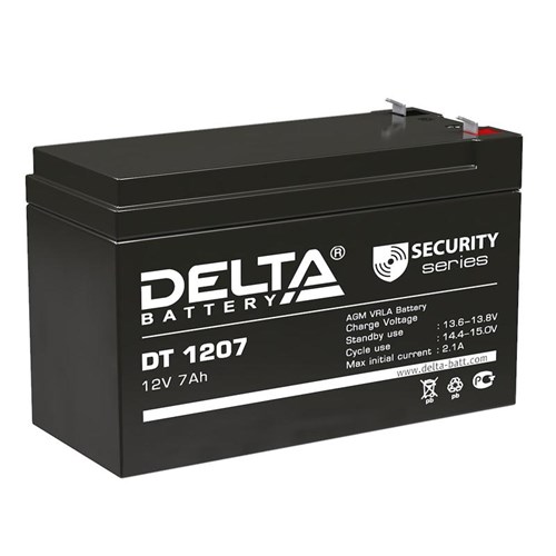 Аккумулятор ОПС 12В 7А.ч Delta DT 1207 265386 - фото 16742576