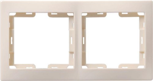 Рамка 2-м КВАРТА РГ-4-ККм горизонт. крем. IEK EMK20-K33-DM 245498 - фото 16742688