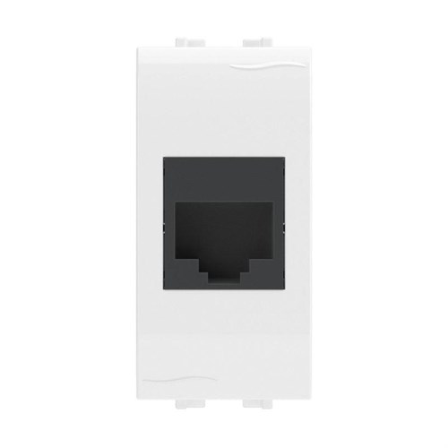 Розетка компьютерная 1-м СП 1мод. Brava RJ45 кат.5E бел. DKC 76654B 131481 - фото 16742964
