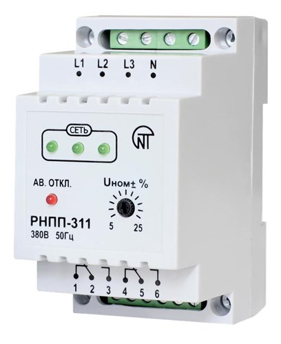 Реле напряжения РНПП-311 3ф НовАтек-Электро 3425600311 130661 - фото 16742965