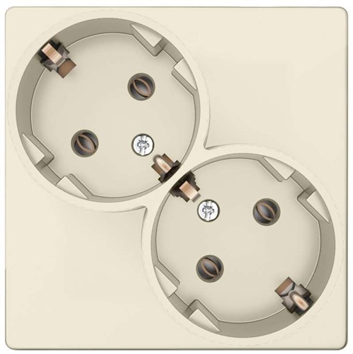 Розетка 2-м СП Simon 24 16А IP20 2х2P+E Schuko без защ. шторок механизм сл. кость Simon 2450459-031 1278983 - фото 16743119