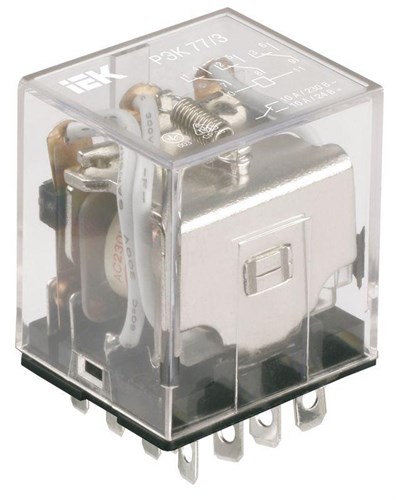 Реле РЭК 77-3 10А 220В AC IEK RRP10-3-10-220A 67907 - фото 16743240