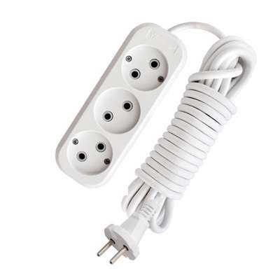 Удлинитель 3х10м без заземл. 10А IP20 Е-203 ПВС 2х1 АБС-пластик UNIVersal 9631967 65989 - фото 16743252
