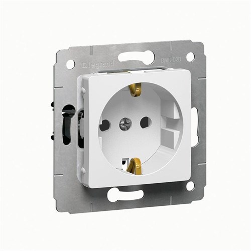 Розетка 1-м СП Cariva 16А IP20 2P+E защ. шторки немецк. стандарт винтов. клеммы механизм бел. (DIY-упак.) Leg 695947 88538 - фото 16743285