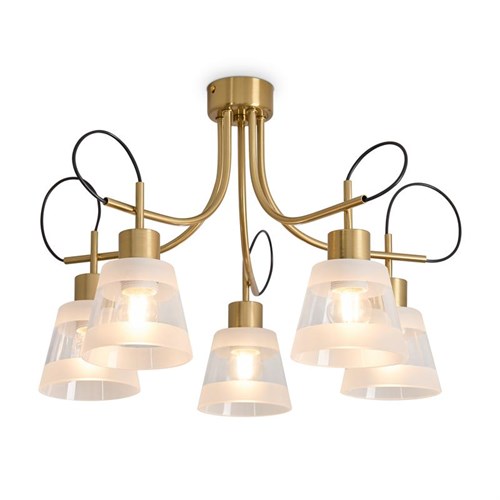 Светильник Caramel 5х60Вт E27 IP20 подвесной Freya FR5522PL-05BS 1950281 - фото 16743726