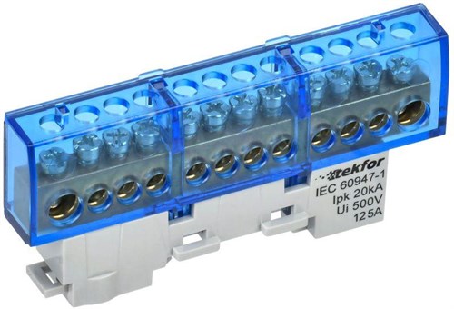 Шина нулевая N изол. на универс. держ. 8х12-12-С TEKFOR IEK TF-NN20-12-KL-K07 1853123 - фото 16744017