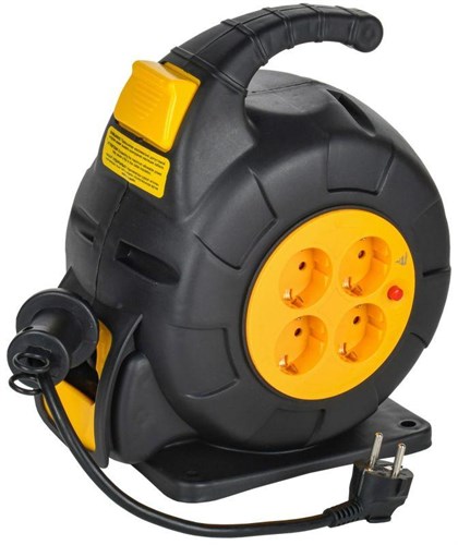 Удлинитель на катушке TWIST 4х10м с заземл. автосмотка 16А IP20 ПВС 3х1.5 IEK TW-KP27-16-04-10 1784314 - фото 16744158