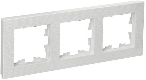 Рамка 3-м BRITE РУ-3-Бр бел. рифленый IEK BR-M32-51-K01 1766146 - фото 16744344