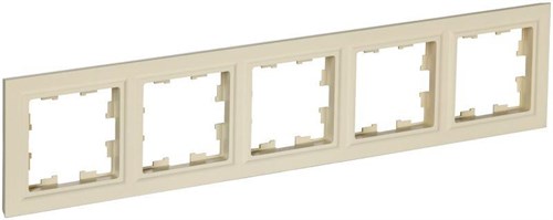 Рамка 5-м BRITE РУ-5-БрКр беж. IEK BR-M52-K10 1701803 - фото 16744442