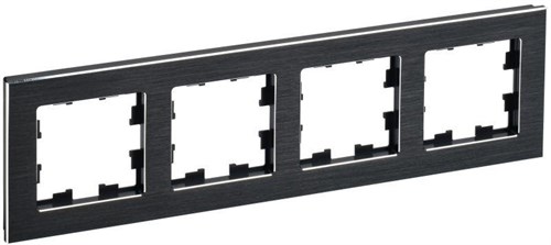 Рамка 4-м BRITE РУ-4-1-БрЧ металл черн. IEK BR-M42-M-K02 1679807 - фото 16744576
